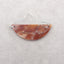 Natural Agate Double Hole Pendant Bead,52x20x4mm,9g