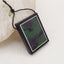 New! Natural Obsidian, Ruby And Zoisite,Howlite Rectangle Intarsia Gemstone Pendant, Side Drilled Gemstone Pendant,Handmade Pendant Gift, 34x26x5mm, 12.8g