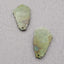 Natural Chrysocolla Earring Beads 30*16*3mm, 4.6g