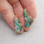 Natural Chrysocolla Earring Beads 30*16*3mm, 4.6g