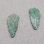 Natural Chrysocolla Earring Beads 30*16*3mm, 4.6g