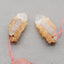 Natural Yellow Quartz Earring Beads 32*15*7mm, 9.2g