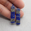 Natural Lapis Lazuli  Earring Beads 36X11X4mm, 8.9g