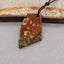 Natural Ocean Jasper Pendant Bead 28*17*4mm, 3.5g