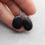 Natural Obsidian Earring Beads 20*15*4mm, 4.4g