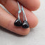 Natural Obsidian Earring Beads 9*8*4mm, 1.0g