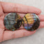 New Natural Flash Labradorite Gemstone Earrings, Gem Jewelry Gift, Customized Gemstone Earring Pair, 34×35×3mm, 15.5g