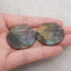 New Natural Flash Labradorite Gemstone Earrings, Gem Jewelry Gift, Customized Gemstone Earring Pair, 34×35×3mm, 15.5g