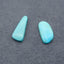 Natural Turquoise Cabochons Paired 23*10*4mm, 21*11*4mm, 3.9g