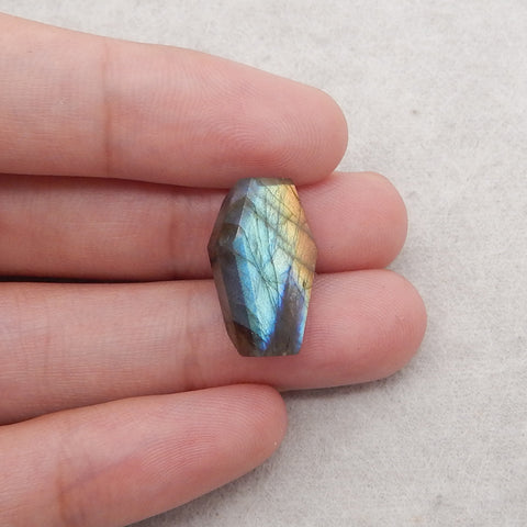 4 PCS Natural Flash Labradorite Cabochons, 20×15×6mm,12.4g