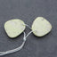 Paire de boucles d'oreilles en serpentine naturelle, pierre pour la fabrication de boucles d'oreilles, 15x21x4mm, 4.0g