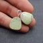 Natural Serpentine Earring Beads 15x21x4mm, 4.0g