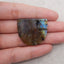 Natural Flash Labradorite Double Hole Pendant, Gem Jewelry Gift,29×34×3mm, 7.3g