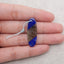 Natural Labradorite And Lapis Lazuli Intarsia Gemstone Pendant, ,35x12x4mm, 4g