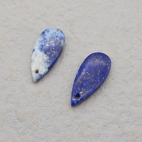 Natural Lapis Lazuli Earring Beads 17*7*2mm, 1.1g