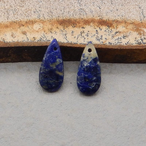 Natural Lapis Lazuli Earring Beads 17*7*2mm, 1.1g