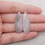 Natural Agate  Earring Beads, Jewelry DIY Making, White Stone Earrings, 37×13×4mm, 6g