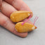 Natural Palm Root Stone Earring Beads 41x22x6mm, 14.6g