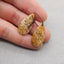 Natural Palm Root Stone Earring Beads 28*14*4mm, 3.5g