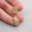 Natural Palm Root Stone Earring Beads 16*12*3mm, 1.5g