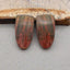 Natural Red Creek Earring Beads 28*15*6mm, 9.3g