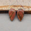 Natural Red Creek Jasper Earring Beads 20*11*5mm, 3.2g