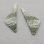 Natural Green Zebra Earring Beads 46*17*3mm, 6.6g