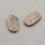 Natural Leopard Skin Jasper Earring Beads 26*15*4mm, 4.6g