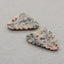 Natural Leopard Skin Jasper Earring Beads 34*21*5mm, 9.4g