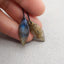 Natural Labradorite Carved leaf Earring Beads 27x10x4mm, 2.6g