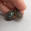 Natural Labradorite Carved feather Earring Beads 24x17x4mm, 5.5g