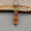 Intarsia of Labradorite and Red Creek Jasper Pendant Bead 33*8*8mm, 4.0g