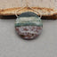 Natural Ocean Jasper Pendant Bead 35*35*8mm, 16g