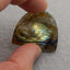 Natural Labradorite Pendant Bead 36*30*4mm, 9g