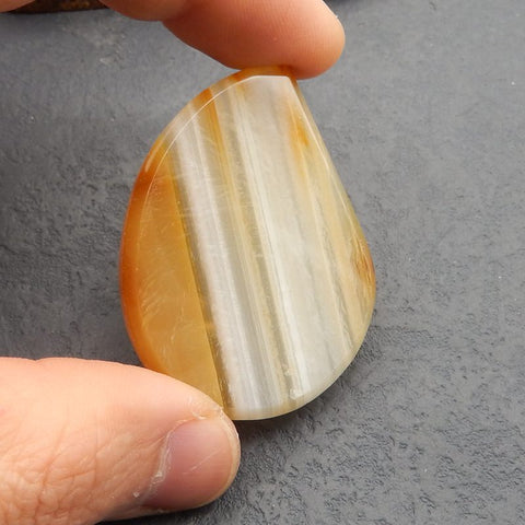 Natural Agate Cabochon 52*38*4mm, 15.6g