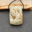 Natural Prehnite Pendant Bead 38*25*14mm, 23.4g - Gomggsale