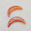 Natural Red Agate Earring Beads 35x17x4mm, 5.8g