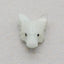 Natural Amazonite Carved Wolf Head Pendant Bead 23*17*10mm, 4.0g