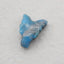 Pendentif tête de loup sculpté en cristal d'apatite bleue, 23x16x8mm, 3.8g