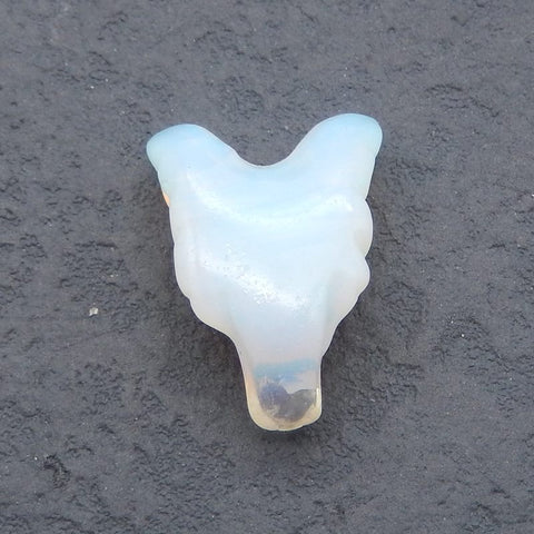 Opalite Carved wolf head Pendant Bead 23*17*9mm, 3.8g