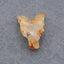 Natural Gold Rutilated Quartz Carved wolf head Pendant Bead 23*17*9mm, 3.8g