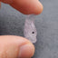 Natural Amethyst Carved Wolf Head Pendant Bead 22×16×10mm, 4.3g