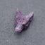 Natural Amethyst Carved Wolf Head Pendant Bead,23×17×9mm, 3.9g