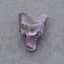 Natural Amethyst Carved Wolf Head Pendant Bead,23×17×9mm, 3.9g