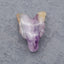 Natural Fluorite Carved wolf head Pendant Bead 23*16*9mm, 4.2g