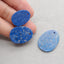 3 PCS Natural Lapis Lazuli Pendant Beads 25*18*3mm, 35*25*3mm, 13.3g