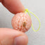 Natural Pink Opal Carved butterfly Pendant Bead 21*21*21mm, 13.6g