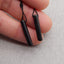 Natural Obsidian Earring Beads 20*4*4mm, 1.6g