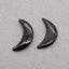 2 PCS Natural Obsidian Pendant Beads 28*18*5mm, 28*15*4mm, 4.0g