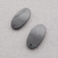 Natural Obsidian Earring Beads 30*15*5mm, 6.4g